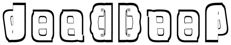 Ambigram for deadbeef in Phrasme 